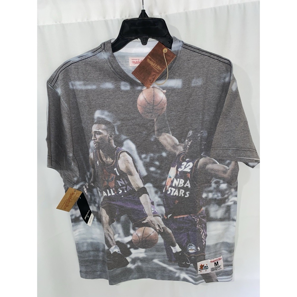 NWT Mitchell & Ness Shaq Penny Hardaway All Over Print T Shirt Mens Medium
